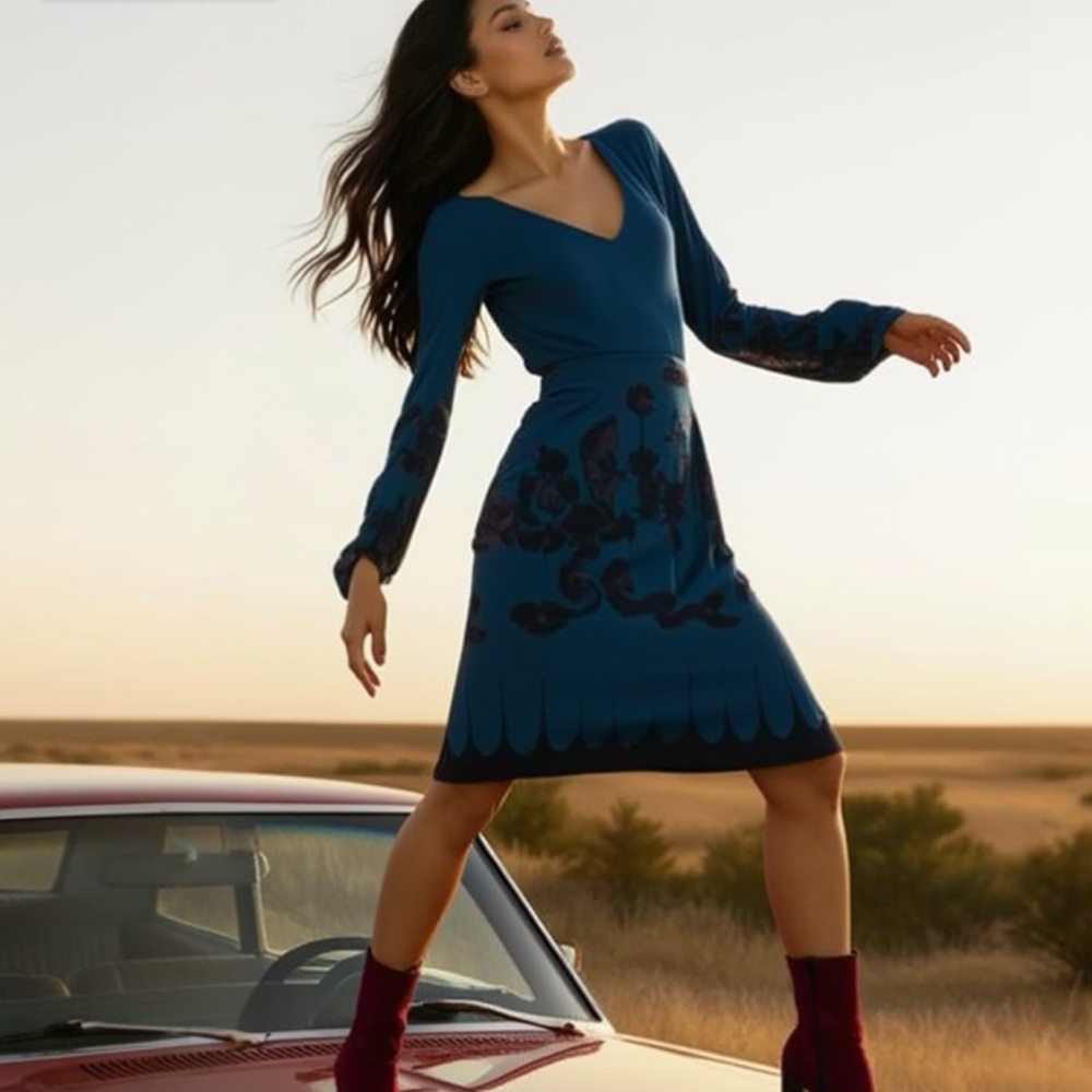 Valentino Red belted dress